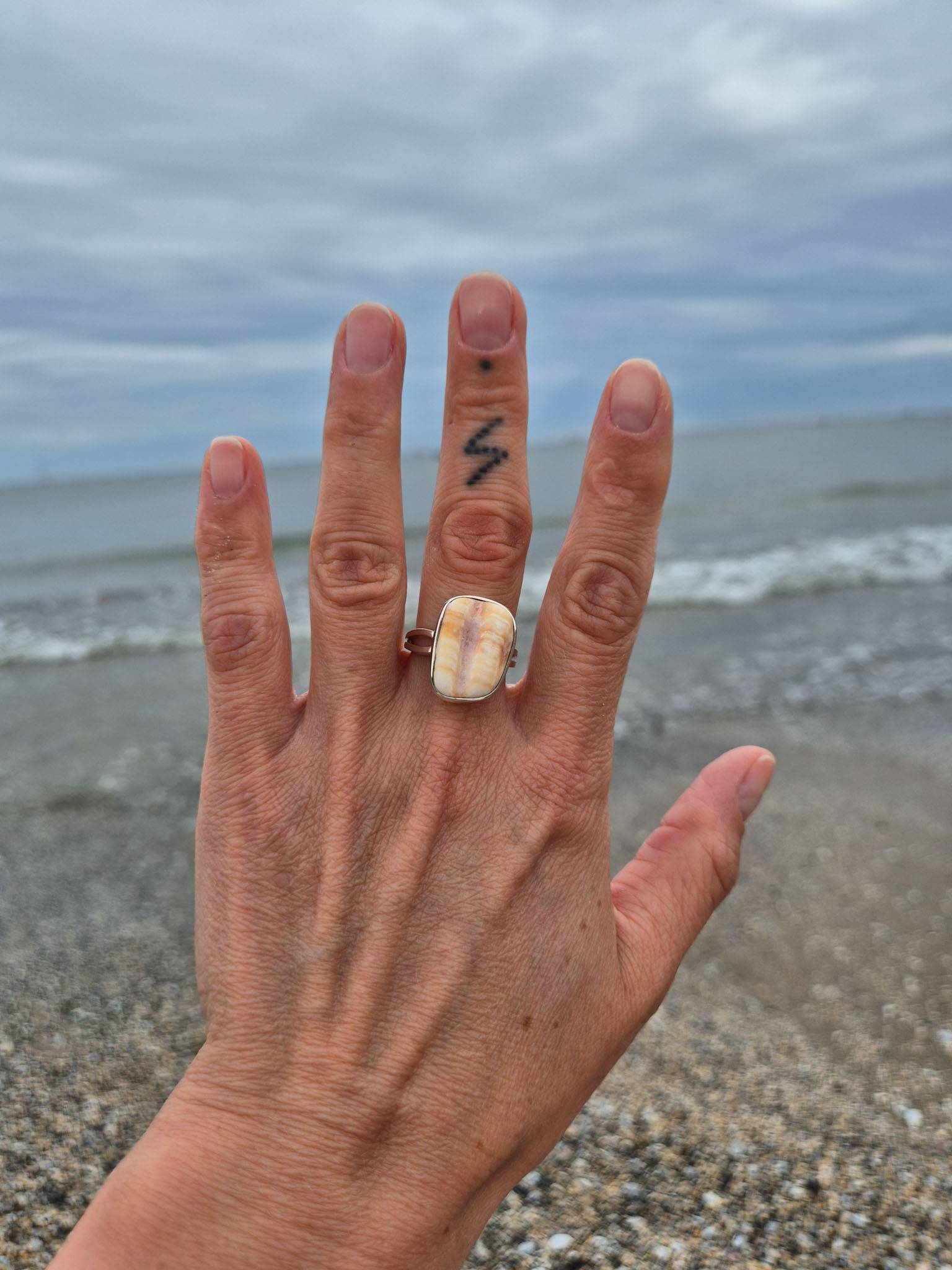 Pierścionek Shell L 113 - obrazek 3