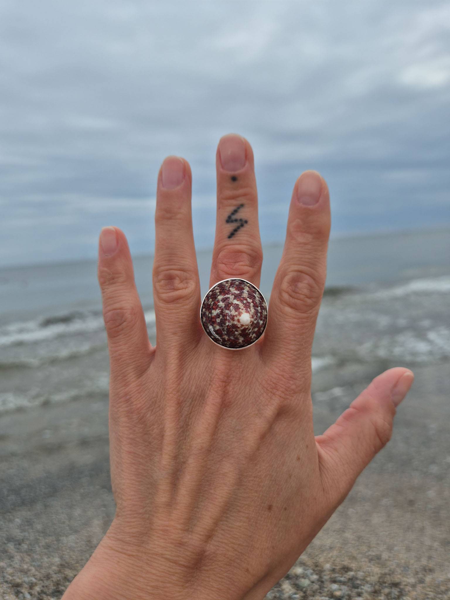 Pierścionek Shell L 116 - obrazek 4