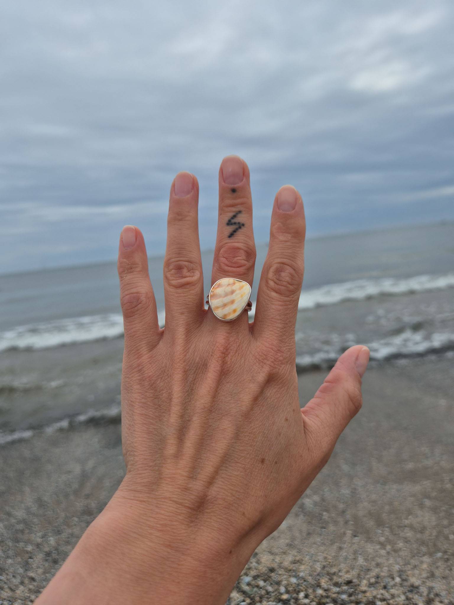 Pierścionek Shell L 117 - obrazek 3